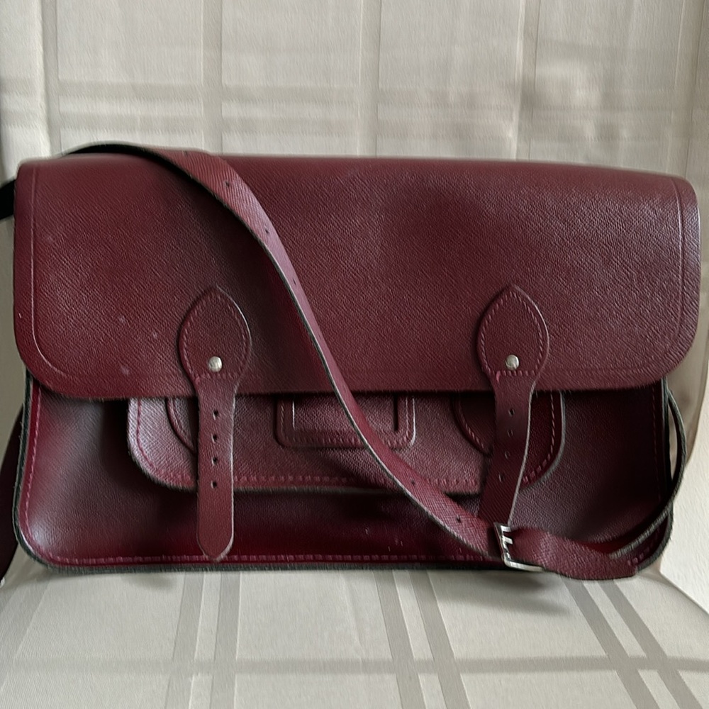 The Cambridge company satchel Oxblood leather